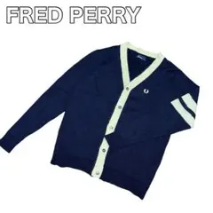 【美品】FRED PERRY フレッドペリー モヘア ニット カーディガン