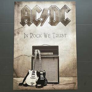 ポスター★AC/DC「In Rock We Trust」★アンガス・ヤング/マルコム・ヤング/ギブソンSG/グレッチ/Marshall