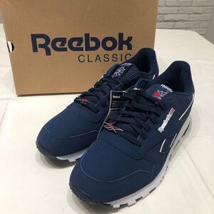 新品タグ付き Reebok CLASSIC リーボック クラシック スニーカー 29cm ネイビー ホワイト EG5032 CL LTHR MU メンズ ランニングシューズ 靴