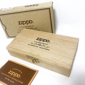 【極美品】ZIPPO 時計ケース 木製 ジッポー 未使用保管品 ケースのみ