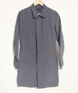 美品☆定価64,800円【junhashimoto】16SS SHRINK SOUTIEN COAT シュリンク ナイロンコート 2 1011610008 ネイビー ジュンハシモト