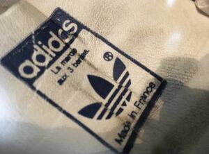 レア！アディダス スーパースター 白×青 adidas SUPERSTAR made in france RUN DMC アディダス 1980年代 