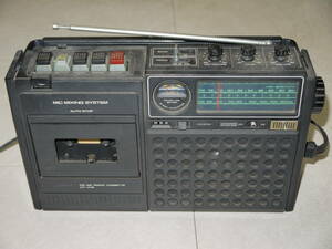 昭和レトロ ブラザーbrother OT-416 FM/AM 2バンド アンティーク ラジオカセットレコーダー【通電OK】