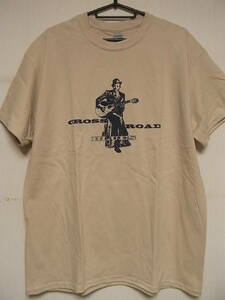 即決★新品ブルースＴシャツ★ロバート・ジョンソン★ROBERT JOHNSON★CROSS ROAD BLUES★ベージュ×ブラック★S/M/Lサイズ対応可能