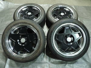 【中古セット】☆希少☆ WORK Seeker ワーク シーカー SX 16インチ 7J+45 4H100 TOYOTIRES 185/55R16 21年製 ヴィッツ アクア ヤリス