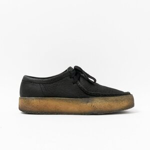 【1円スタート】 Clarks Wallabee Cup クラークス 11826 レザー シューズ ブラック ワラビーカップ レースアップ メンズ UK7.5 26cm