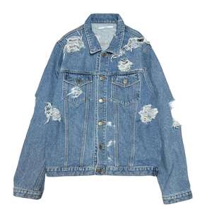 WVM ダブリューブイエム　Damaged Oversized Denim Trucker Jacket L.インディゴ サイズ:M