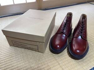 ★ 高級紳士靴処分 希少 ほぼ未使用 ARISTOCRATICO アリストクラティコ 別注 SANTONI サントーニ レースアップブーツ 5 ノルべ ヤマネ ★