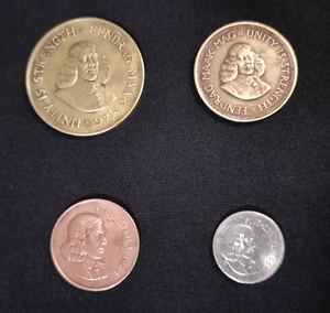 セール！vintageコイン南アフリカ硬貨４枚セット
