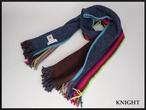 Paul Smith マルチストライプ ウールマフラー★ポールスミス/ドイツ製/メンズ/24*11*4-29