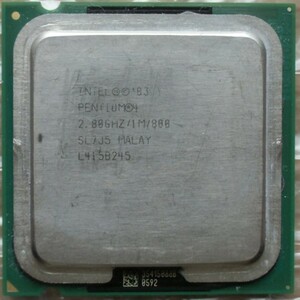 BIOS起動確認済 LGA775 CPU:Intel PENTIUM4 2.80GHz/1M/800 SL7J5 MALAY L415B245(インテル ペンティアム) (送料230円～)
