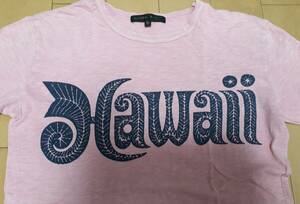 【中古】HAWAII ロゴ Tシャツ BEAMS ビームス　Mサイズ ELITORIA NYC　 