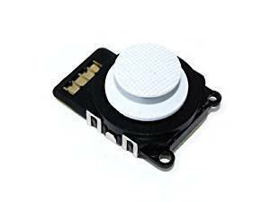 ◆送料無料◆PSP2000対応 アナログスティック ユニット キャップ ボタン ホワイト 白色 互換品
