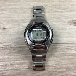 d1331 CASIO ウェーブセプター ソーラー電波時計 WV-M120 メンズ腕時計 カシオ 稼働品