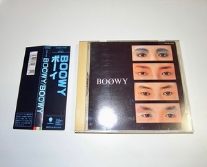 レア 希少 角丸帯付 消費税3%表記 中古 CD BOOWY ボウイ「BOOWY」氷室京介 布袋寅泰 松井恒松 高橋まこと 旧規格 品番 CA32-1148 ボーイ