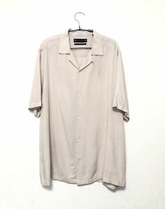 ALLSAINTS VENICE SS SHIRT L シャツ 半袖 開襟シャツ ボックス レーヨン RELAXED FIT オールセインツ