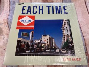 大滝詠一★中古LP国内盤ハイプ・ステッカ―・シュリンク付「Each Time」