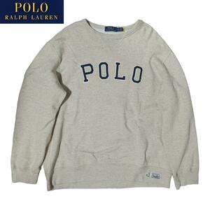 POLO RALPH LAUREN 67 オートミール スウェットトレーナー ポロラルフローレン