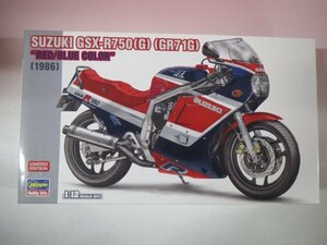 69049■1/12 スズキ GSX-R750 G GR71G(レッド×ブルーカラー) [21741]　ハセガワ