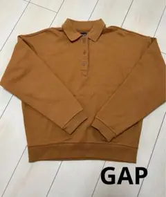 GAP 長袖ポロシャツ ブラウン