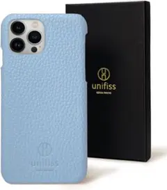 【銀座発】unifiss iPhone 13ProMax 用カバー ブルー 青