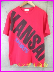 【送料300円可】1280s1◆80s 90sヴィンテージ◆日本製◆KANSAI SPORTS 山本寛斎 半袖Tシャツ L/ジャケット/ブルゾン/パンツ/ニット