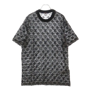 LOUIS VUITTON ルイヴィトン モノグラム 半袖 Tシャツ ブラック RM222 NK9 HNY72W