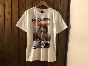 新品●スティーブマックイーン　栄光のル・マン　プリントTシャツ●ポルシェ/ハリウッド俳優/キングオブクール/映画