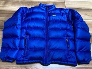 patagonia パタゴニア p6 ヌプシダウンジャケット　 ダウンジャケット　２００２年製　ブルー　Ｍサイズ　ほぼ新品　デッドストック