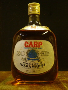 特級 NIKKA「GOLD & GOLD」”G & G”白ラベル 1980年広島東洋カープ優勝記念 白瓶 760ml 43度 終売 