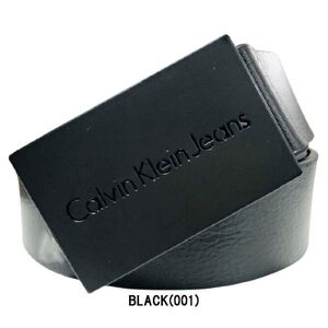 ※訳あり アウトレット(B) Calvin Klein(カルバンクライン)ck レザー ベルト メンズ 11KJ02XZ01 BLACK(001) Sサイズ