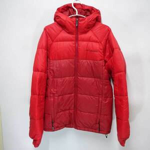 【中古】コロンビア ROCKAWAY DENS III HOODIE ロッカウェー デンスIIIフーディー ダウンジャケット L レッド PM5930 メンズ COLUMBIA