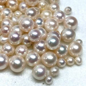 ☆本真珠おまとめ500ct☆J約100g パール 真珠 ジュエリー 裸石 宝石 アコヤ 淡水 片穴 両穴 pearl jewelry