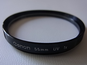 普通郵便送料無料　Canon　キャノン　UV　1x　55mm　管理no.1