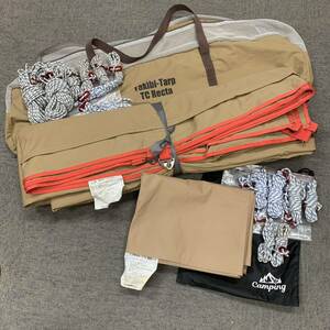 tent-Mark DESINGNS テンマク Takibi-Tarp TC Recta 廃番品とTC難燃シートのセット