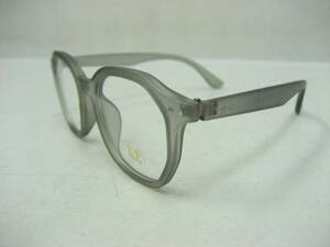 角ウェリントン 眼鏡 2957 2点金具 伊達眼鏡 メガネ めがね UVプロテクション マットグレー