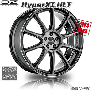 OZレーシング HyperXT HLT スターグラファイトダイアモンドリップ 22インチ 5H114 9J+40 4本 業販4本購入で送料無料