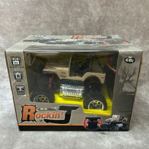 未使用 オフロードRCラジコンカー ベージュ Rokin’J 電池式 保管品