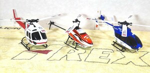 XKヘリコプター 3機セット ジャンク ラジコン k110 k123 k124 マイクロヘリ バッテリー付き