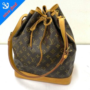 ◆ルイ ヴィトン LOUIS VUITTON◆モノグラム ノエ M42224 巾着型 ショルダーバッグ ブラウン レザー レディース