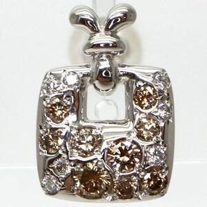 KASHIKEY(カシケイ)《K18/K18WG 天然ブラウンダイヤモンドピアス》M 2.3g diamond jewelry pierce ジュエリー 片耳 EB4/EC1