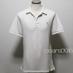 アメリカ購入 USED品 POLO RALPH LAUREN RUGBY ポロ ラルフローレン ラグビー ラガーシャツ ポロシャツ 白 M