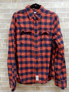 未使用品! Abercrombie & Fitch/アバクロ 長袖 チェックシャツ Mサイズ 【1357y2】