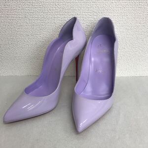 【WA45】未使用保管品★Christian Louboutin/クリスチャンルブタン エナメル パンプス ヒール SIZE:36