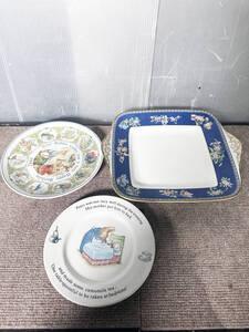 中古★3点まとめ！ WEDGWOOD/ウェッジウッド　食器　プレート　PETER RABBIT　BLUE SIAM　【食器/まとめ】EDXX