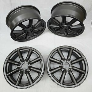 【在庫あり即納】RS Watanabe F8F TYPE 17x7J+45 5H-114.3 ブラック 4本 /17インチ ワタナベ アルミホイール