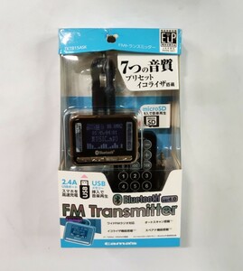 【未開封】多摩電子工業 microSD USBメモリー対応 FMトランスミッター ブラック TKTB15ASK(Bluetooth　3.5ｍｍステレオミニプラグ 充電)