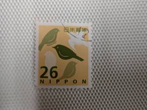 普通切手 26円・鶯 単片 使用済