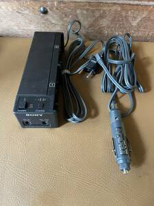 SONY AC-V55　POWER ADAPTOR ACアダプター DCC-16B カーバッテリーコード 現状品　◎