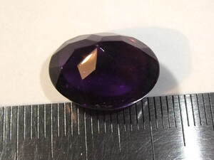 高品質アメジスト13.0ct 綺麗カット石amethyst ファセットカット リユースの宝飾用ルース　1　パワーストーン色々まとめてたくさん 125-10